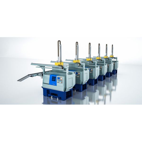 Multi-equipment Automated Production Line CNC Lathe with Gantry Loader