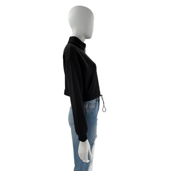 Fabricante Custom Logo Sweatshirts French Terry Zip da fábrica do Oem acima do Hoodie
