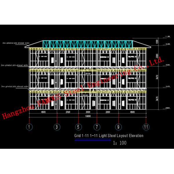 Здания промышленной стали компании, полуфабрикат стальные здания металла в офисе
