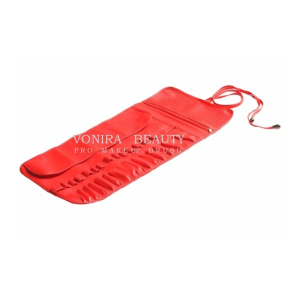 Sac professionnel de stockage de crayon de stylo de support d'article de toilette de poche de petit pain de brosse de maquillage