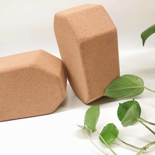 Prop 65 Octagonal Yoga Cork Blocks For Pilates Fitness Stretching OEM