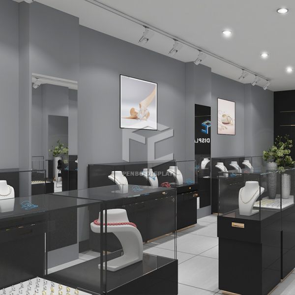 Escaparate de la exhibición para el diseño grueso del monómero del MDF 20m m de los muebles de la joyería