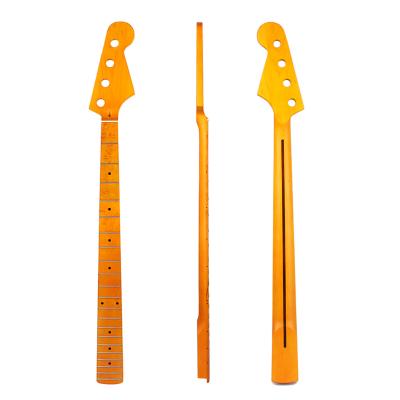 Matte Finish Bass Neck Adjustable Truss Rod Maple Bass Guitar Necks 21 Frets