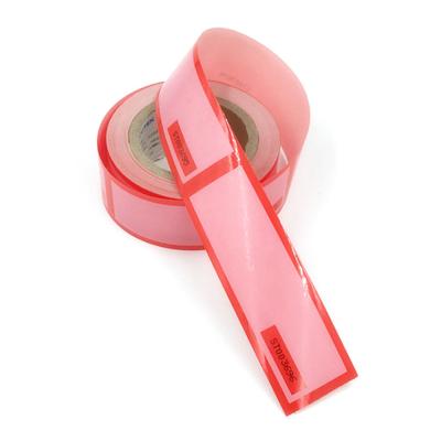10m Length 65mic Security Seal Stickers , Adhesive Tape Rolls For Serial Number