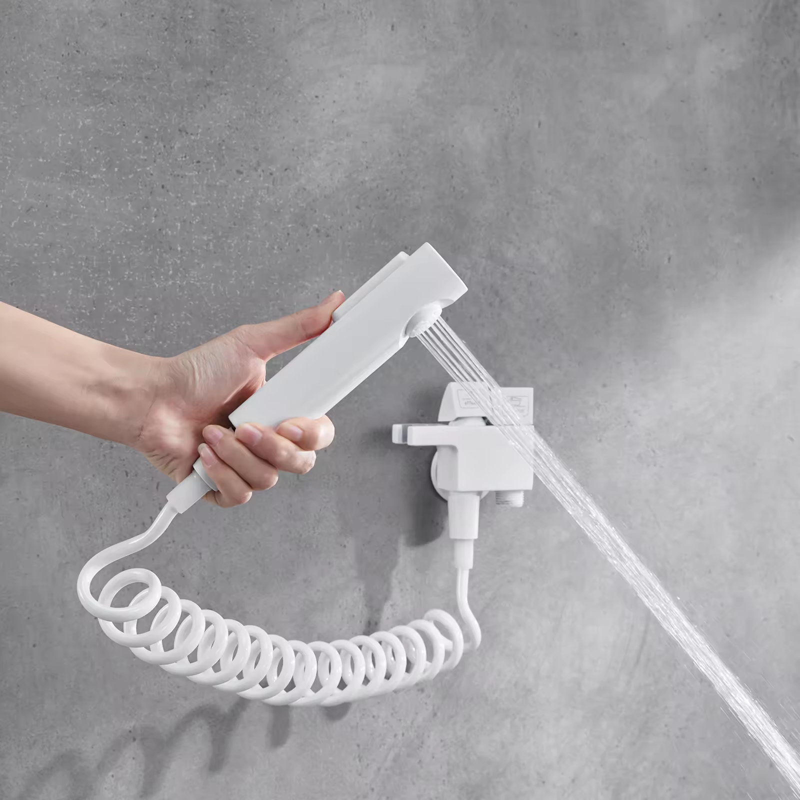 Handheld Bidet Spray Brass Shattaf Sprayer ABS 1.5m Shower Spring Hose Popular Household Shower Head Set