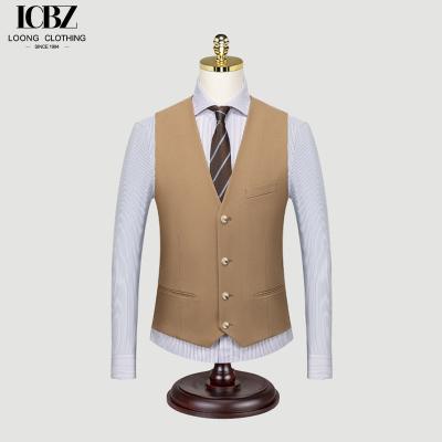 Men's Suit Vest in Solid Color for Autumn Workwear Groomsmen's Group Brother's Outfit