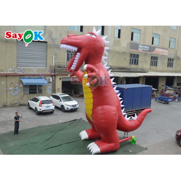 Надувный рождественский динозавр ПВХ брезент гигантский надувный раптор динозавр воздушный шар динозавр