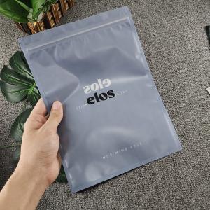 Custom Frosted Texture PVC Plastic Zipper Bag for T-Shirt Shoes Clothing