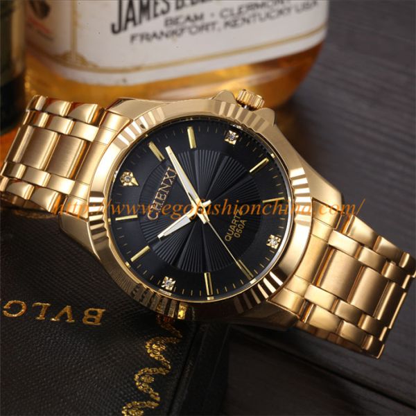 050A Stainless Steel Watch Black White Gold Watch Golden Watch Luxury Watch Gift Watches