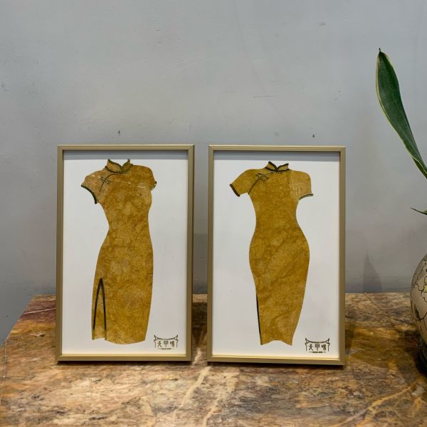 Exquisite Marble Qipao Art | Handcrafted Natural Stone Vintage Chinese Décor Sculpture