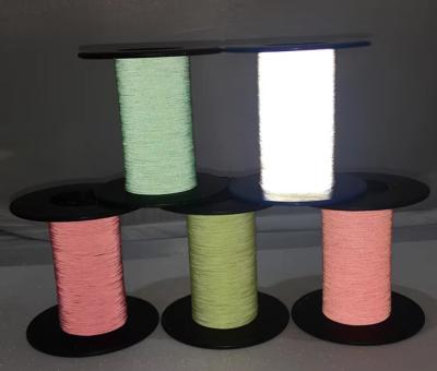 Single Both Side Sewing Iridescent Embroidery Reflective Thread Yarn For Night Safety