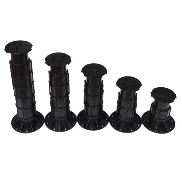 Pedestal de plástico de design moderno com pés ajustáveis e acessório de piso de material ABS