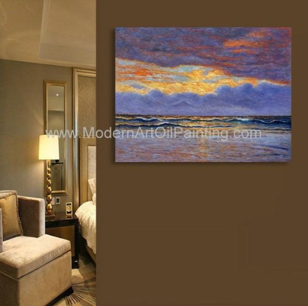 Pinturas a óleo do Seascape de Claude Monet Oil Paintings Reproduction Sunrise do impressionismo