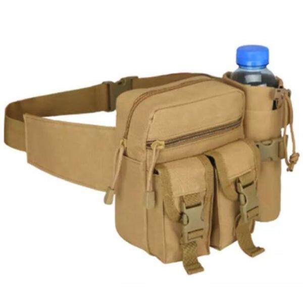 Suporte militar destacável de 800D Oxford Fanny Packs With Water Bottle
