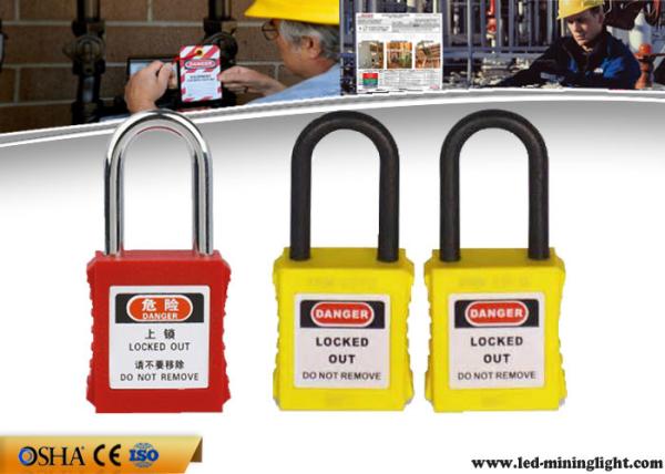 38mm Steel Professional Safety Lockout Padlocks For Danger Warning