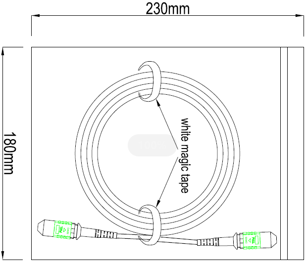 12 кабель заплаты ядра ОМ4 Лсж, цвет пурпура гибкого провода СЭНКО женский Мпо