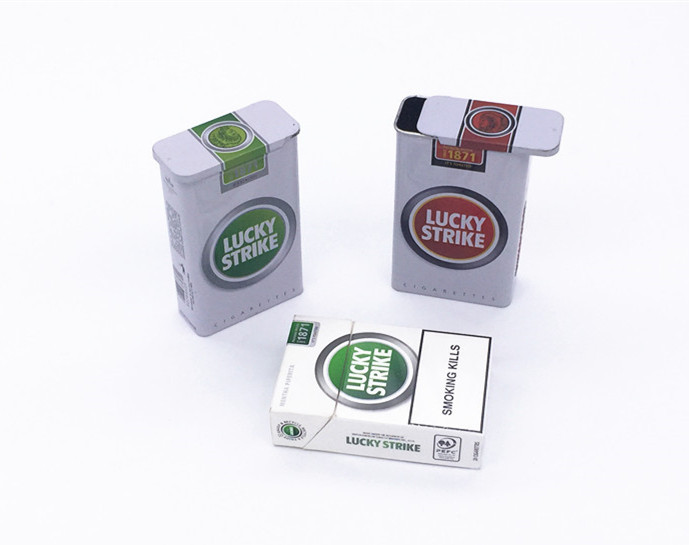 Small Rectangle Chrsitmas Mailing Gift Tin Box With Customized Logo Print