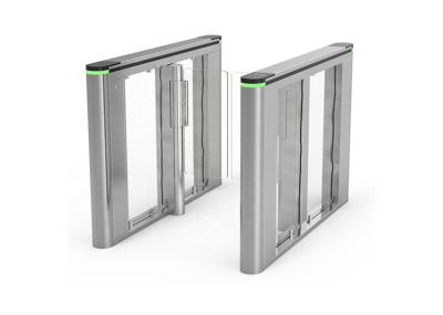 SS304 Acrylic Pedestrian Swing Gate RS485 BLDC Motor Swing Glass Barriers