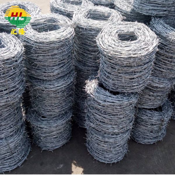 350mm Coil Diameter Galvanized Barbed Wire Corrosion Resistance