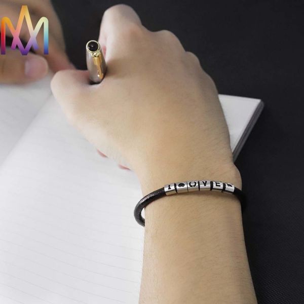 браслеты вдохновляющих людей оплетки ювелирных изделий 9g выгравированные