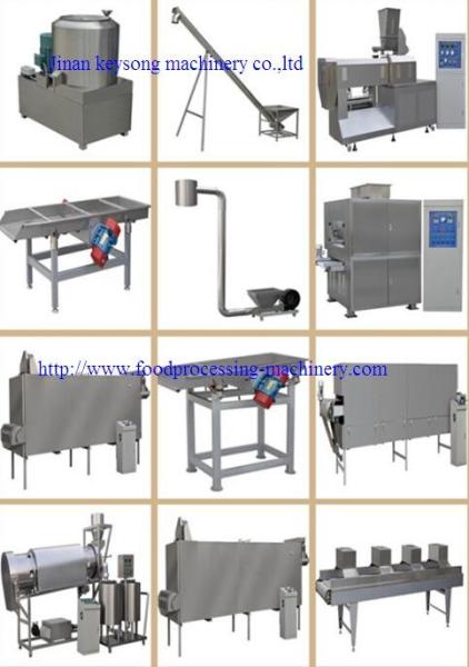 Industrial Puffed Rice Cake Machine , High Capacity Corn Flakes Production Line
