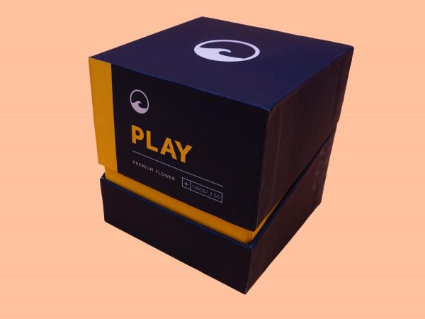 350g C1S Vape Cannabis Packaging Rigid Box With Sleeve Paper Insert , Softtouch feeling and Matt PP lamination