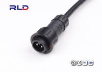 O conector masculino IP67 do fio do cabo de extensão da fêmea 2Pin 3Pin Waterproof o conector