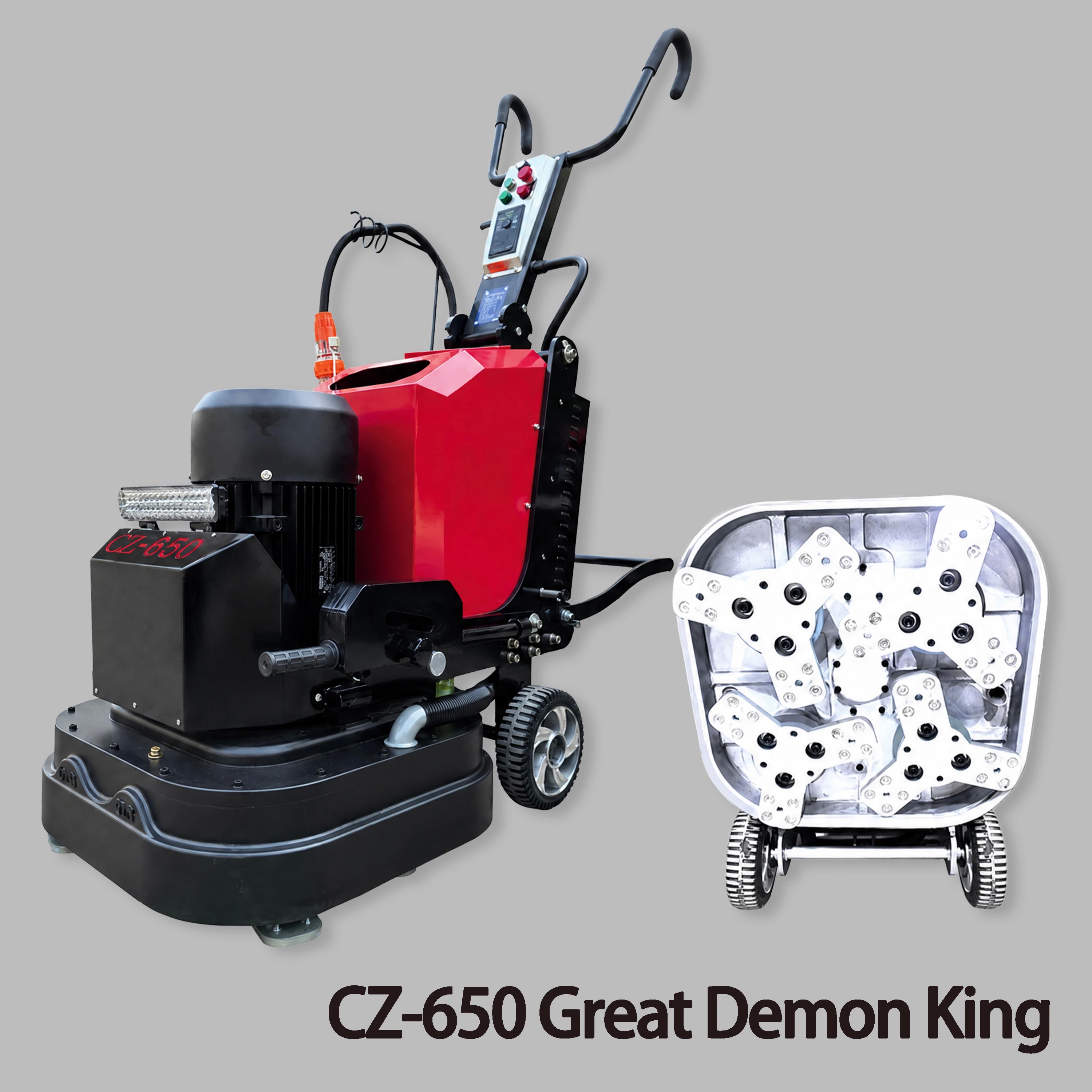 Dual-Axis Concrete Floor Grinder 15kW | 650mm Edge Polisher
