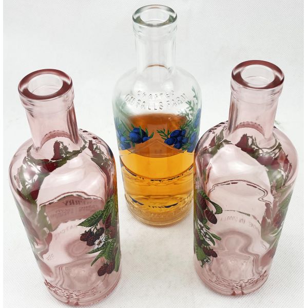 700 мл 750 мл 500 мл 1 литр Прозрачная стеклянная бутылка для вина с индивидуальным логотипом