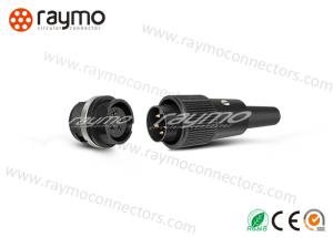 " Nickel Plated Screw Steel Circular Power Connector Touch Proof Plastic Housing