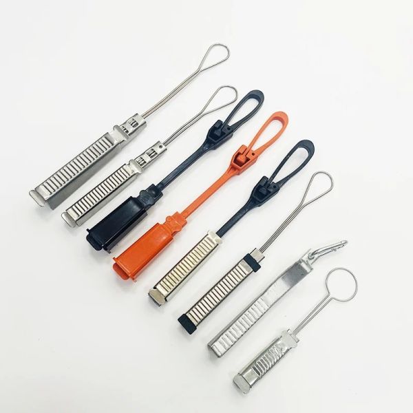 Plastic and Metal 2-9MM Fiber Optic Tension Clamp for Drop Cables Customizable