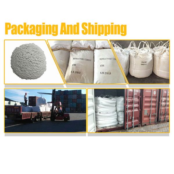 High Strength Wear Resistant Castable Refractory Concrete CA50 A600 A700 CA80