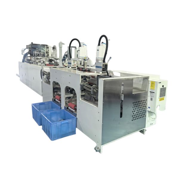 Automatic 168 2 Robot Arms Twisted Rope Paper Handle Pasting Machine High Speed Bonding for Paper Bag Production