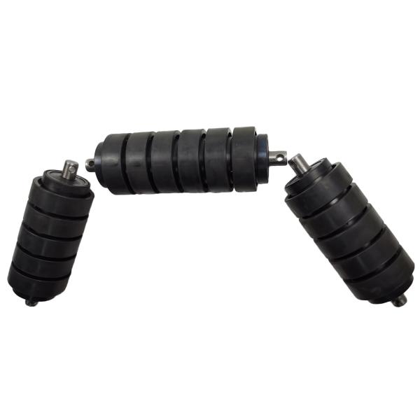 W195 200 205 215 2091189 Rubber Coated Conveyor Drive Rollers With Handles