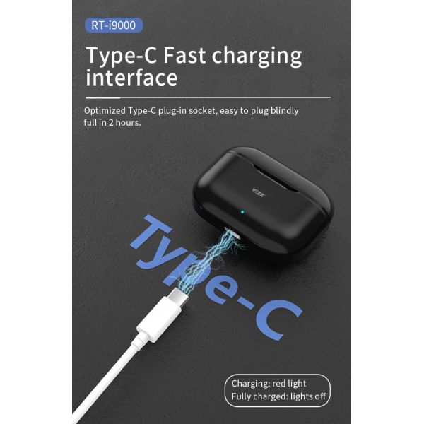 Случай i9000x TWS Earbuds Micr Bluetooth стерео басовый поручая