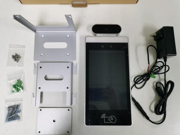 On Wall Desktop Mount Android OS Building Pass Management 8 Inch Face Temperature Measure Screen