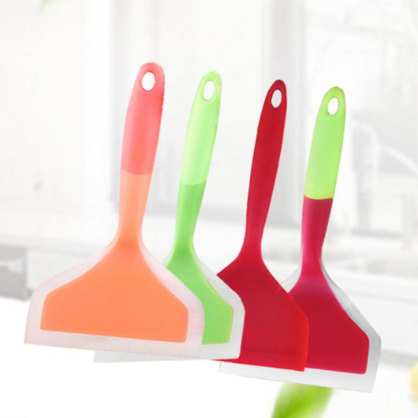 Non-Stick Cooking Safe Silicone Pancakes Shovel For Eggs Fish Pancake Pizza