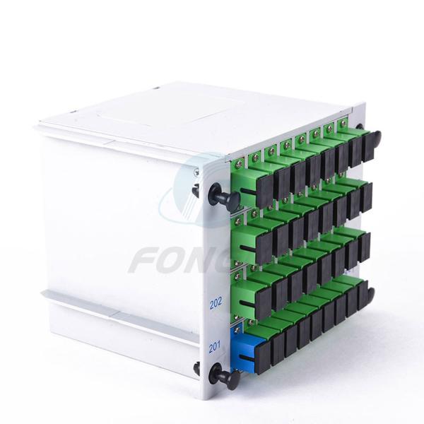 FTTH Sc Apc 1x32 Plug In Outdoor Fiber Splitter Passive Optical Coupler