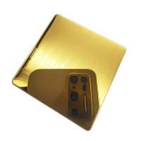 o espelho de aço inoxidável de Inox da folha da cor do ouro de 3.0mm terminou a placa de aço inoxidável 304 do ouro