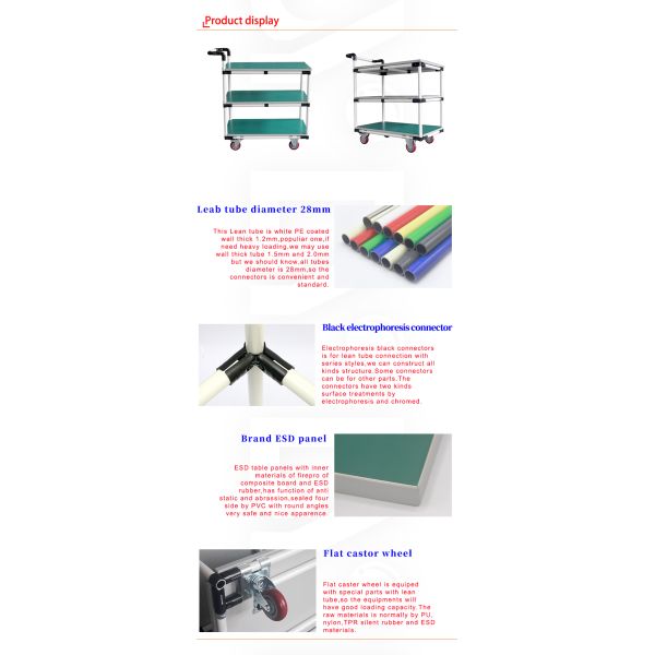 Логистика и мастерская Ручная толкательная тележка для промышленности
