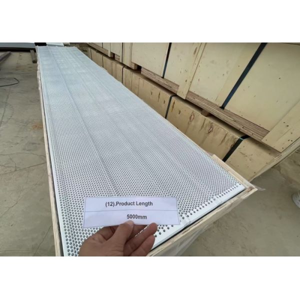 0.9mm Thickness 10mm Hole Size White Color Wind Protection Sheet For Decoration Use
