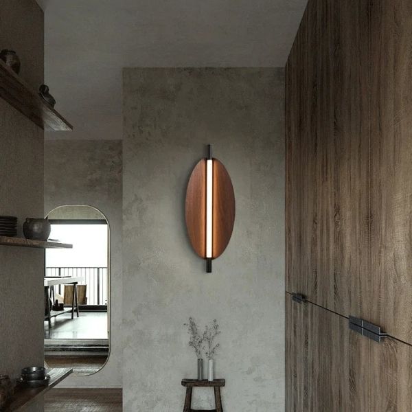 Bedside Stairway Corridor LED Light Long Strip Japanese Wood Grain wall lamp (WH-VR-137)