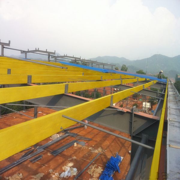 High Strength FRP C Purlin for Roof/Flooring Support Pultrusion Technique Length 1m-11.6m
