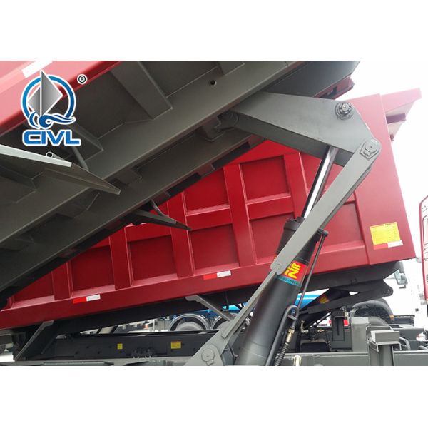 High Power 6 Wheel Dump Truck / Energy Saving Heavy Duty Dump Trailer