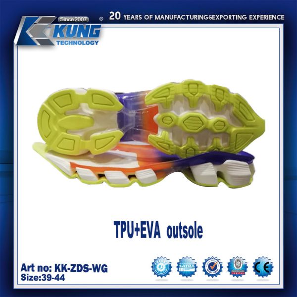 Impermeável resistente Nontoxic de TPU EVA Outer Sole Antislip Wear