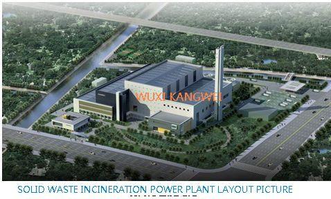 Residual Waste To Energy Incineration Plant 60MW Mechanical Biological Exhaust Gas Treatment