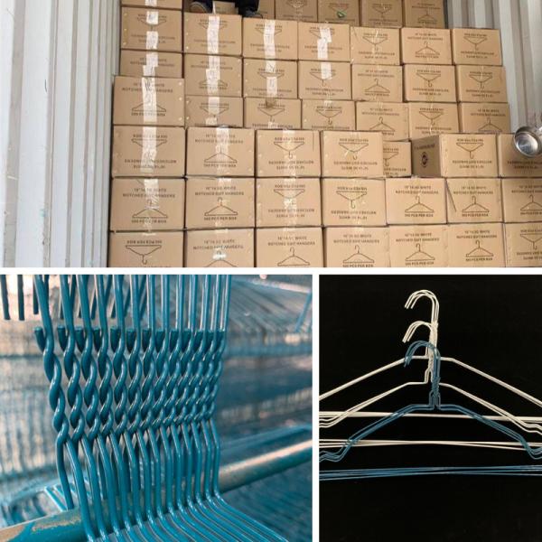 Modern 14.5 Gauge Clothes Wire Hanger For Heavy Clothing  500pcs Per Box