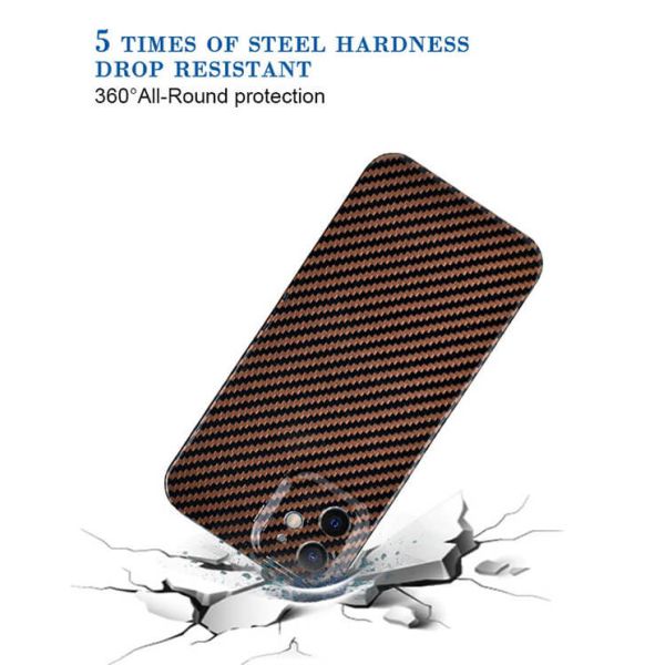 случай iPhone 12 волокна Aramid углерода толщины 0.65mm ультра светлый лоснистый