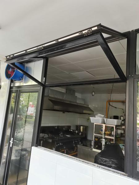 Reflective Surface Folding Window Amplifying Natural Illumination Through Strategic Water Adjacency