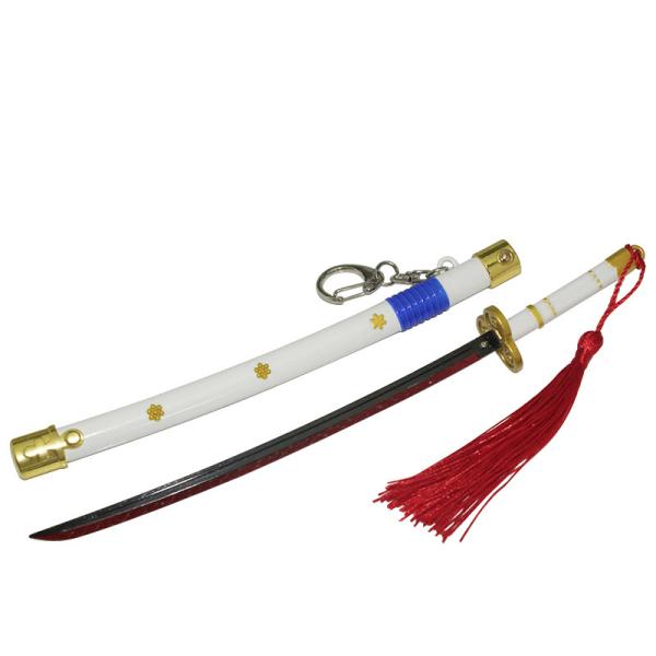 One Piece Ame No Habakiri 22CM 3D Model Keychain Sword Zinc Alloy